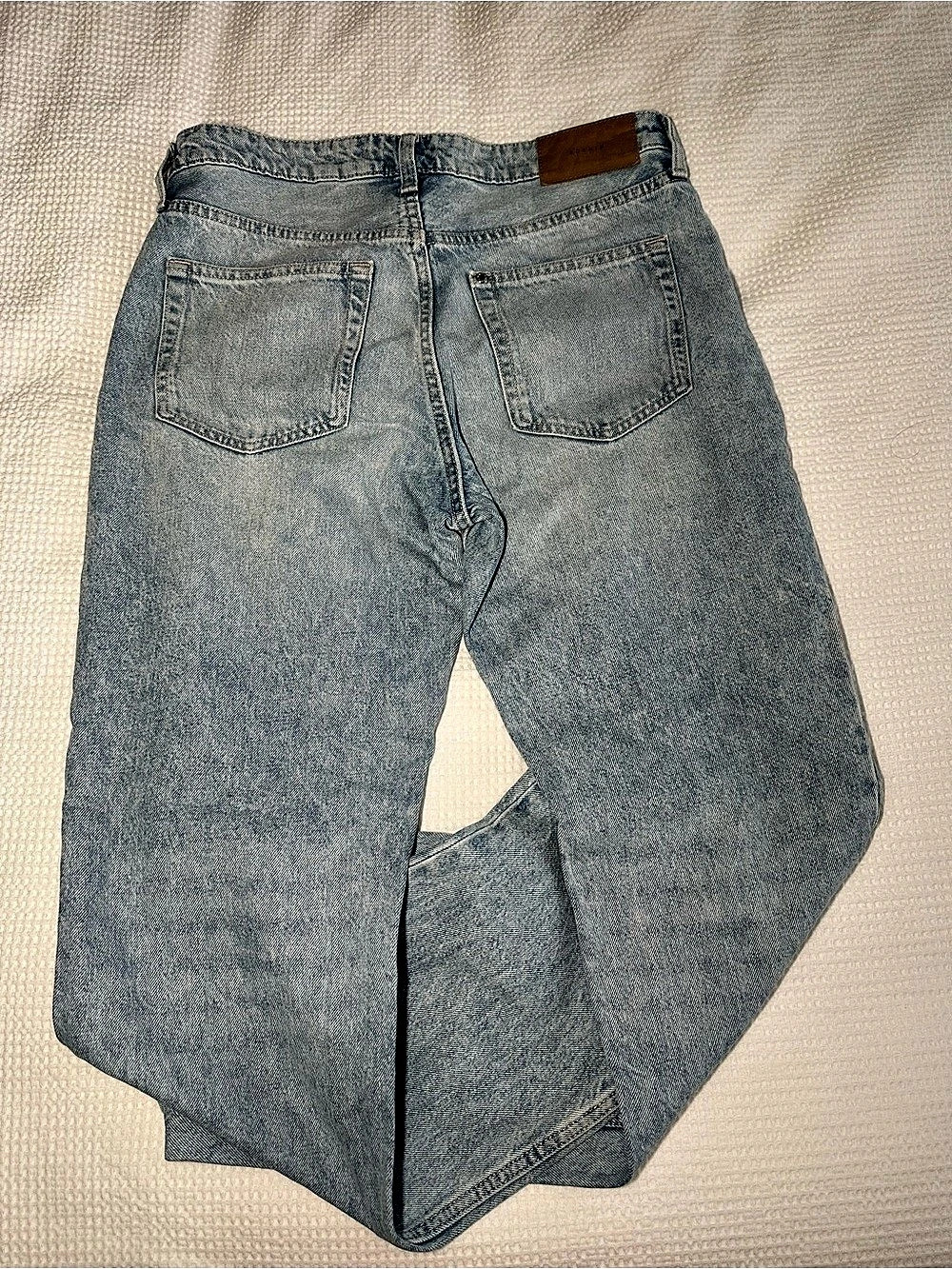 Zara Women's Blue Boyfriend Jeans